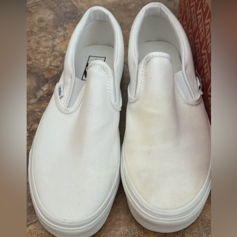 Vans True White Classic Slip-On Shoes
